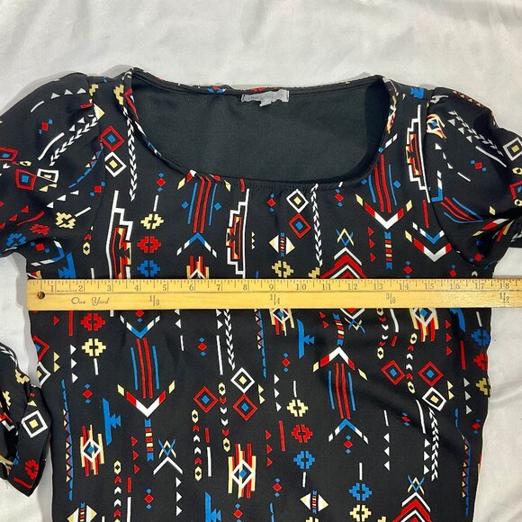 Charlotte Russe Southwestern Scoop Sheath Dress Sz Med - Picture 7 of 9